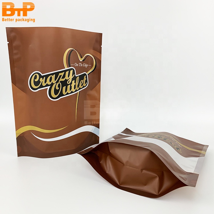 Custom Printed Mylar Bag Coffee Cookie Snack Food Packaging Stand up Pouch 2