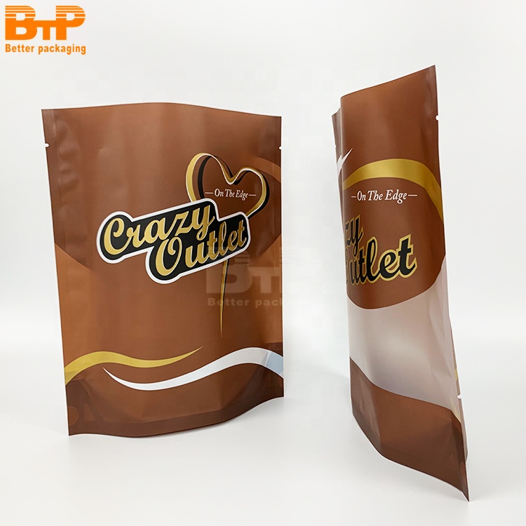 Custom Printed Mylar Bag Coffee Cookie Snack Food Packaging Stand up Pouch 3