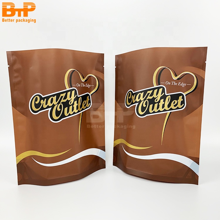 Custom Printed Mylar Bag Coffee Cookie Snack Food Packaging Stand up Pouch 5