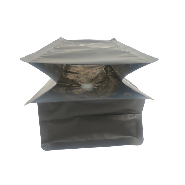 Custom Food Grade Valve Coffee zip lock Flat Bottom Plastic packaging Bag 3