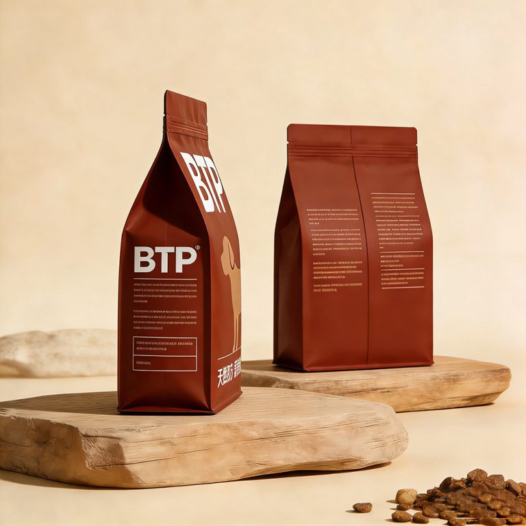 Custom Fresh Lock Thickened Durable Flat Bottom Ziplock Pet Food Packaging Bag2