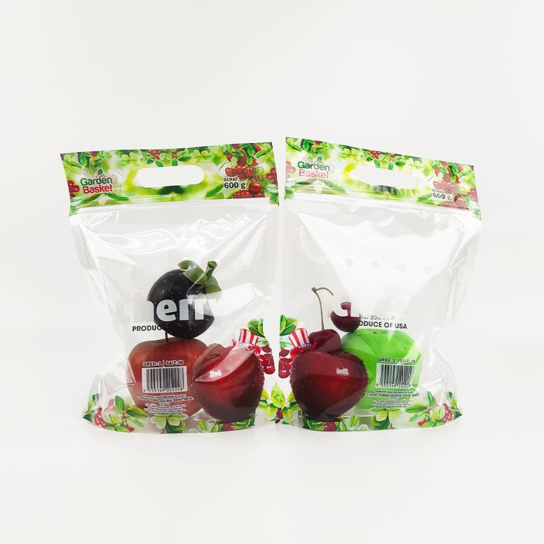 Custom Handle Hole punching Eco Friendly fruit food plastic packaging ziplock pouch6