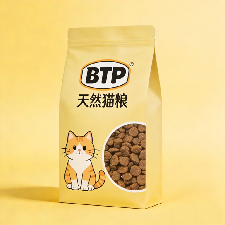 Custom Logo High Barrier Flat Bottom Resealable Zipper for Pet Food Bag 1