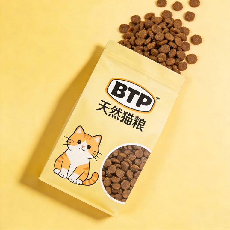 Custom Logo High Barrier Flat Bottom Resealable Zipper for Pet Food Bag 4