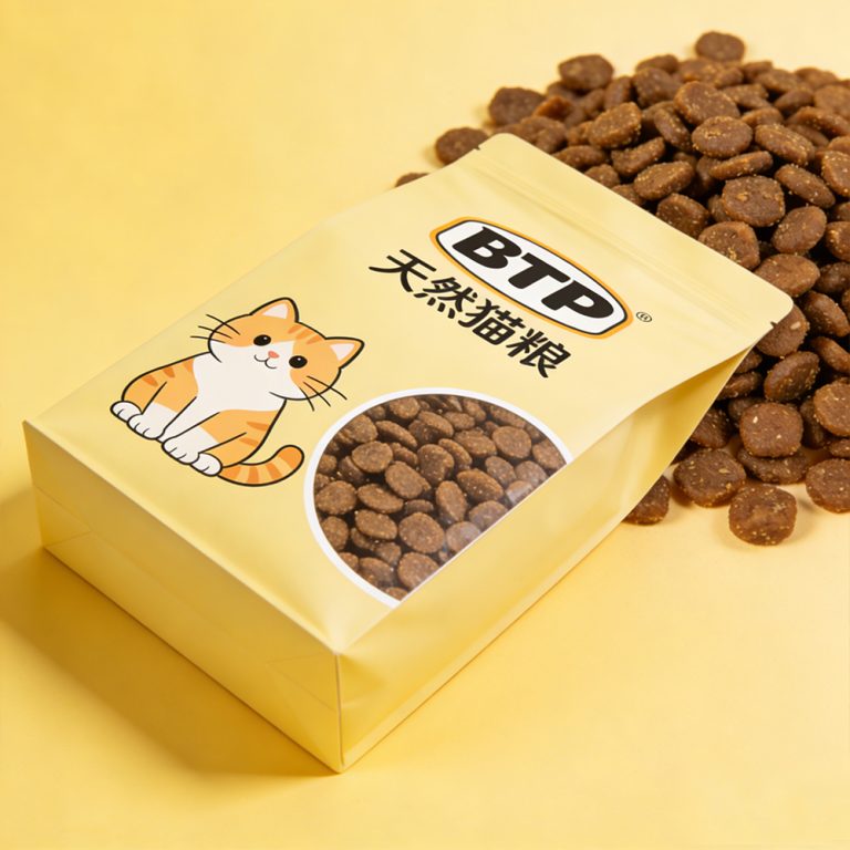 Custom Logo High Barrier Flat Bottom Resealable Zipper for Pet Food Bag 5