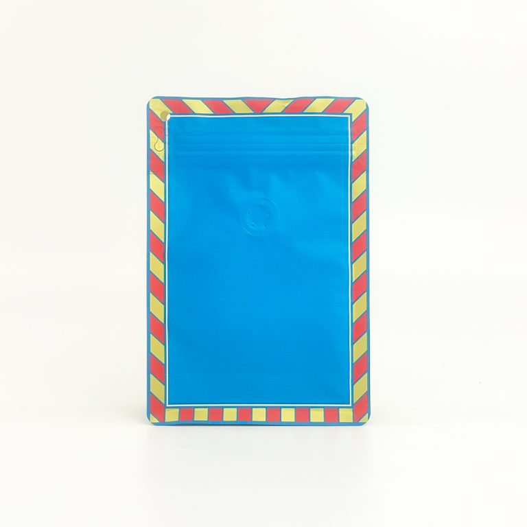 Custom Odor Proof Valve zipper Stand up Flat Bottom plastic Packaging Bag 6