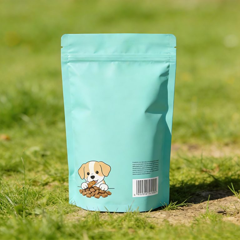 Custom Pet Dog Snack Food zip lock Stand up plastic packaging pouch 5