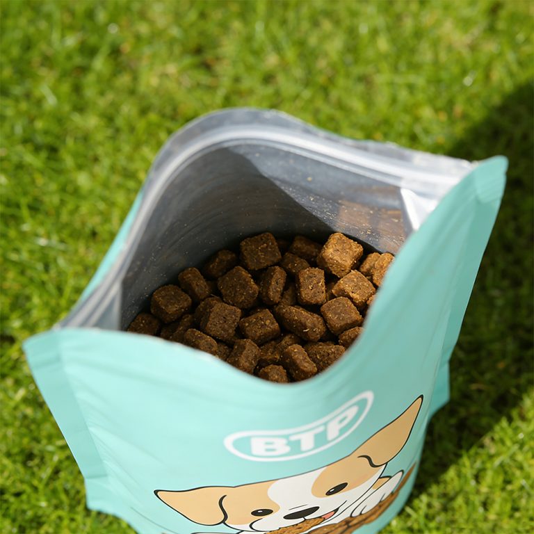 Custom Pet Dog Snack Food zip lock Stand up plastic packaging pouch 6