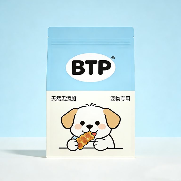 Custom Printed Moisture Proof Flat Bottom for Pet Food Storage Zipper Bag 1