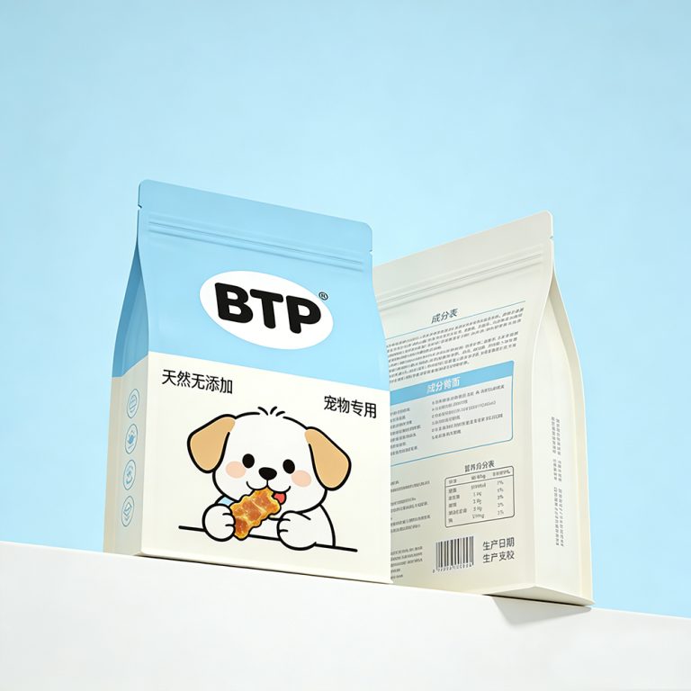 Custom Printed Moisture Proof Flat Bottom for Pet Food Storage Zipper Bag 3