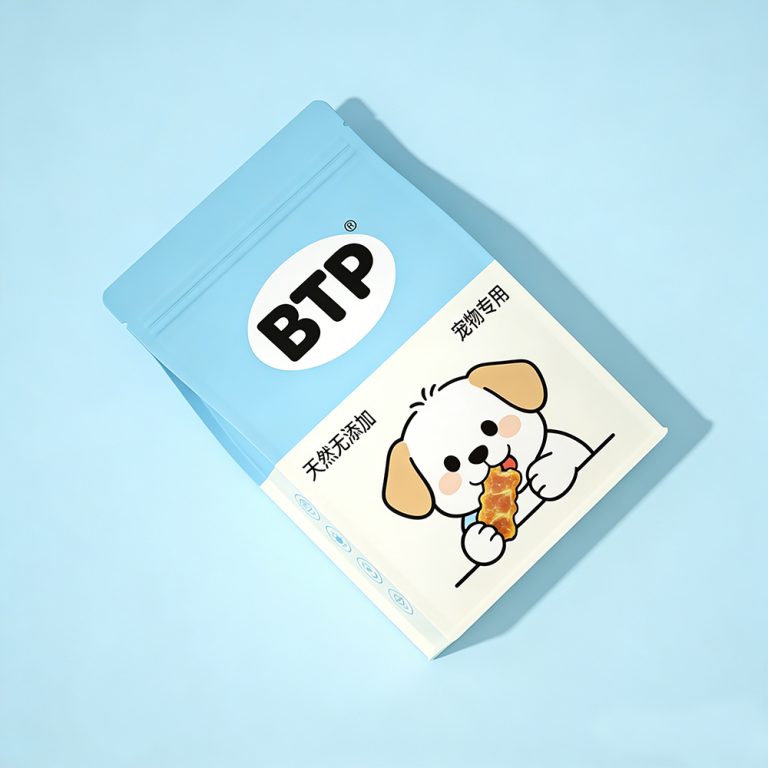 Custom Printed Moisture Proof Flat Bottom for Pet Food Storage Zipper Bag 4