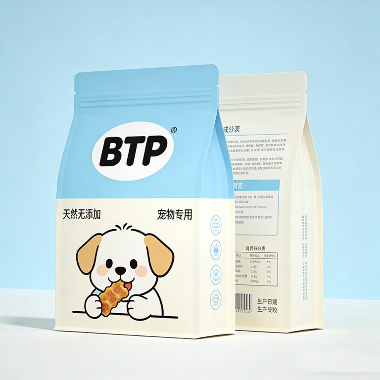 Custom Printed Moisture Proof Flat Bottom for Pet Food Storage Zipper Bag 5