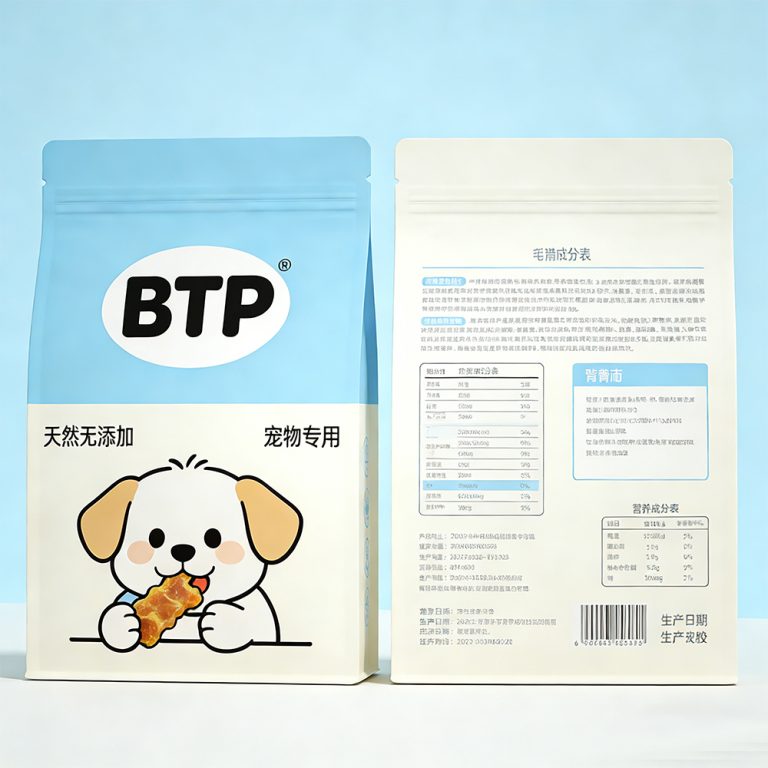 Custom Printed Moisture Proof Flat Bottom for Pet Food Storage Zipper Bag 6