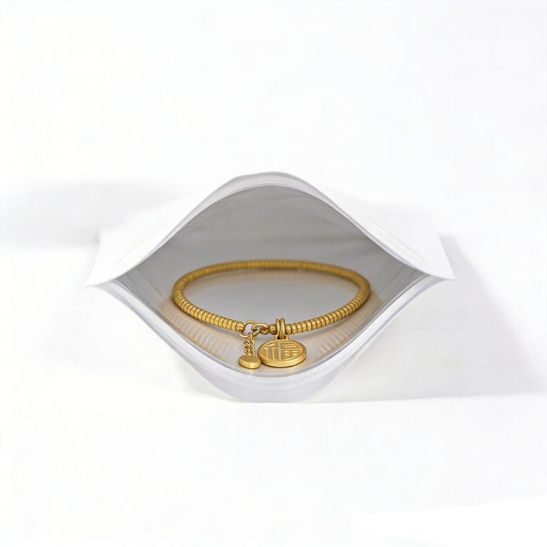 Custom Printed Resealable Plastic Zip Lock Jewelry Three side sealed Packaging Bag 1