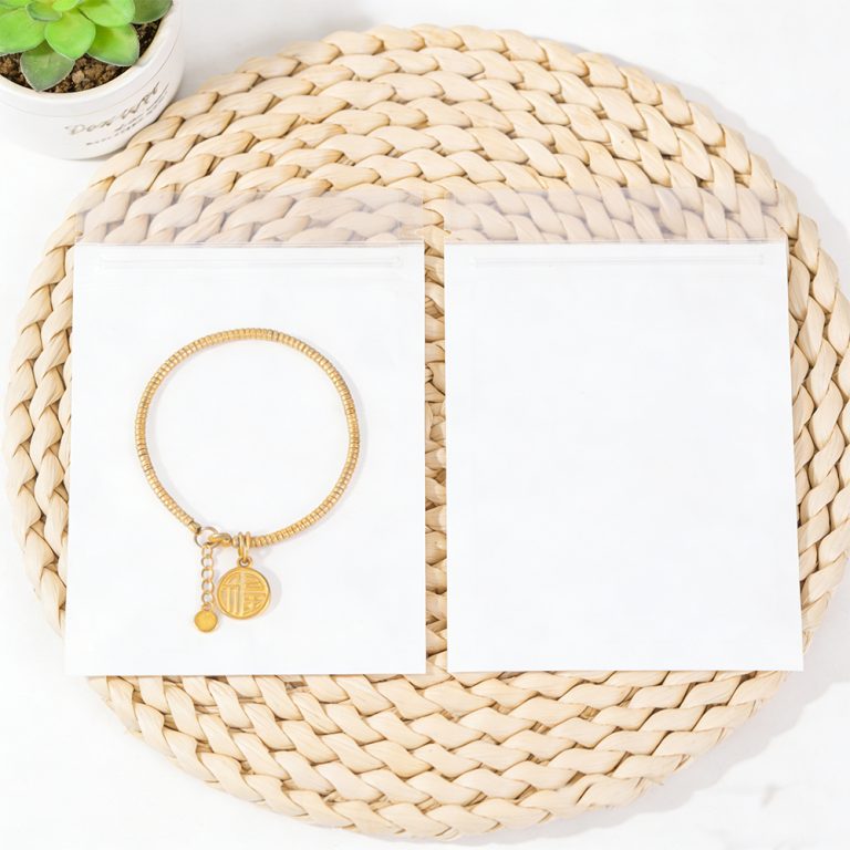 Custom Printed Resealable Plastic Zip Lock Jewelry Three side sealed Packaging Bag 3