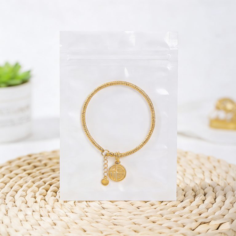 Custom Printed Resealable Plastic Zip Lock Jewelry Three side sealed Packaging Bag 6