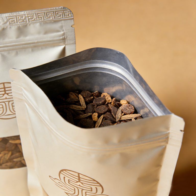 Custom Printed window Snack Food Zip lock Stand up Packaging plastic bag 6