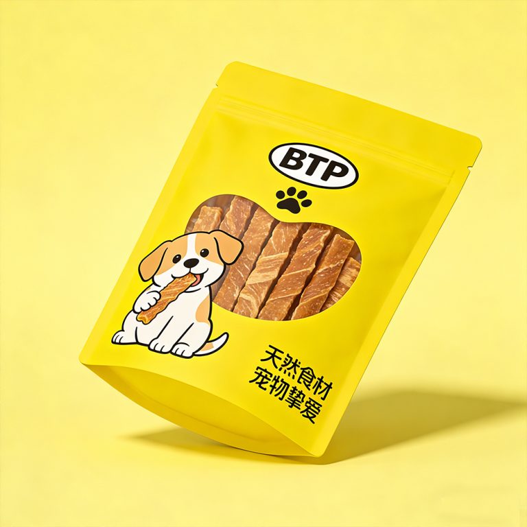 Custom Printed window Ziplock pet Snack Food Stand up plastic Packaging Bag 2