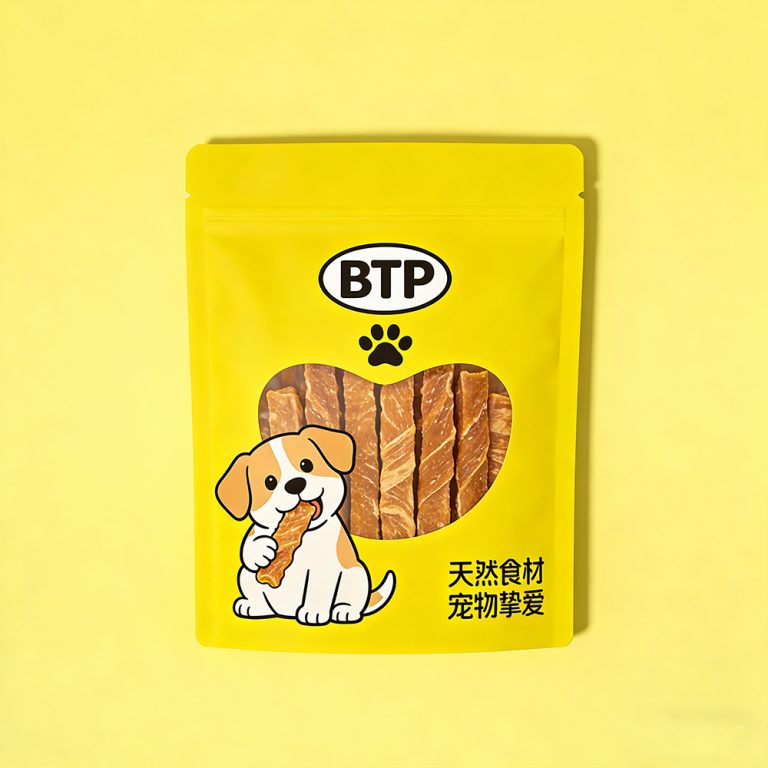 Custom Printed window Ziplock pet Snack Food Stand up plastic Packaging Bag 4