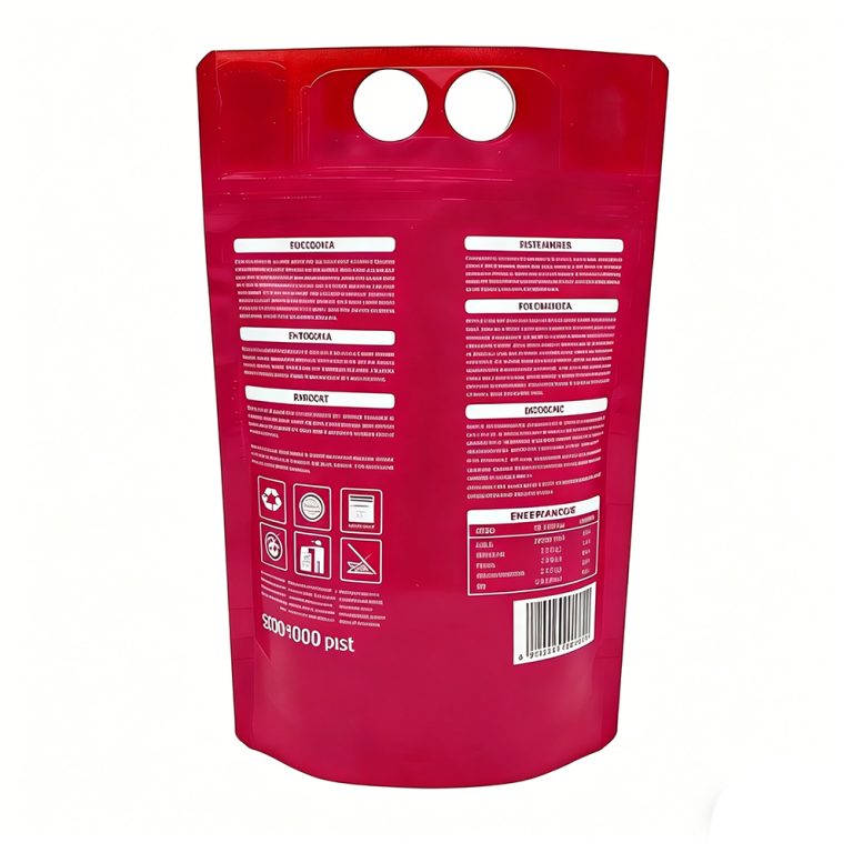 Custom Stand Up Water Bag with Tap and Handle for Beverage Storage4