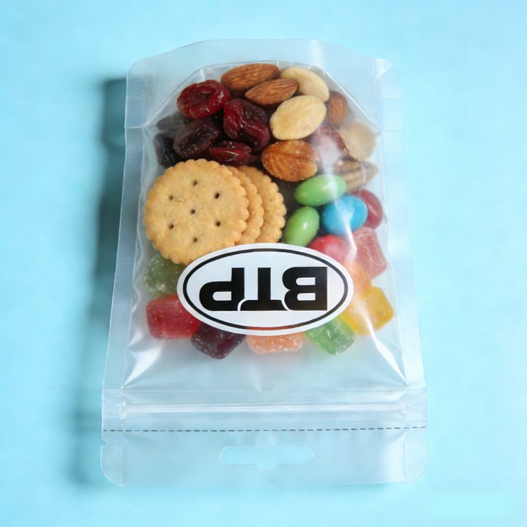 Custom Transparent Zip lock candy Snack Food Stand up plastic Packaging pouch 2