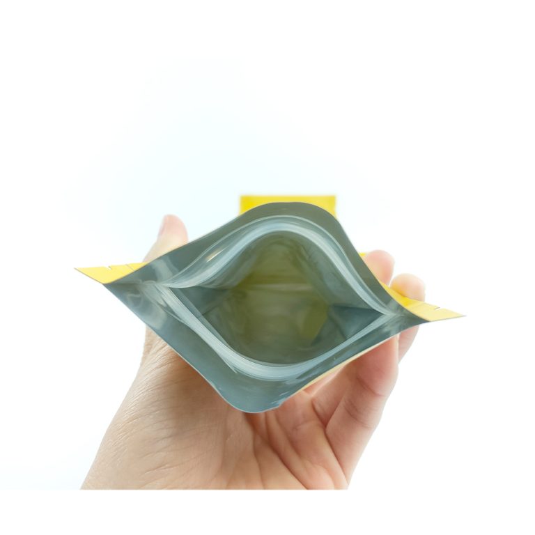 Custom food Aluminum Foil Odor Proof Flat Bottom plastic Packaging ziplock Bag 8