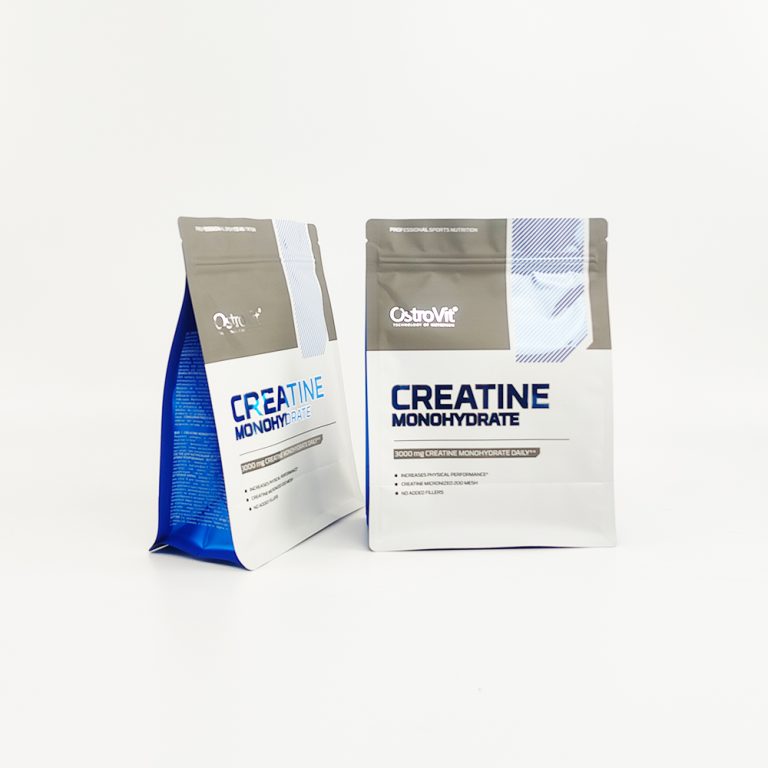 Custom logo Aluminum Foil Flat Bottom Stand up Food Packaging ziplock bag 5