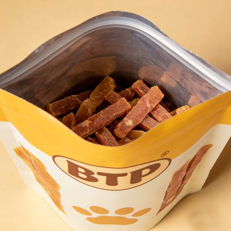 Custom logo Aluminum Foil Zipper Pet cat Snack Food Stand up pouch 4