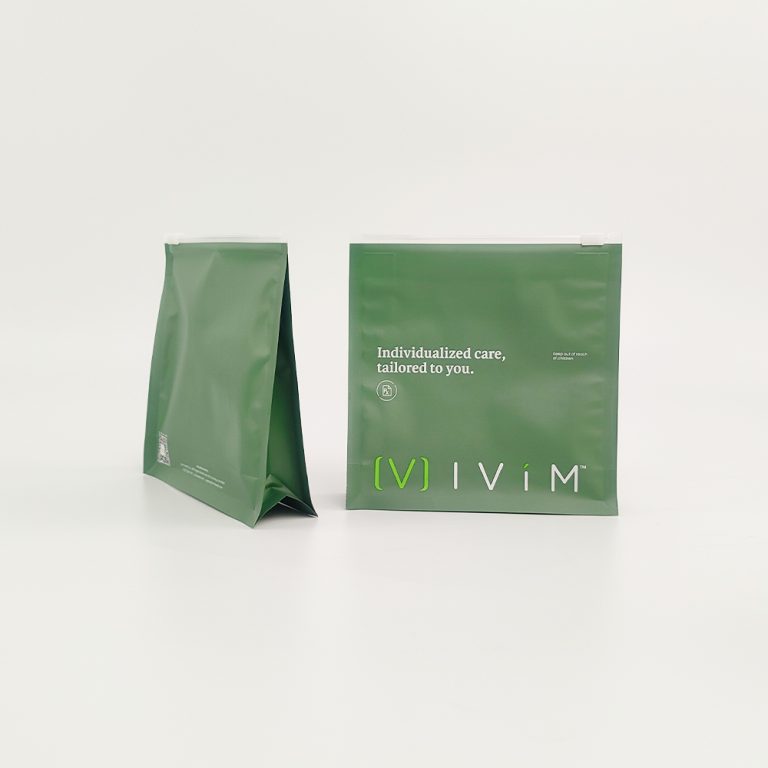 Custom logo High Barrier Food zip lock Flat Bottom plastic Packaging Bag 4