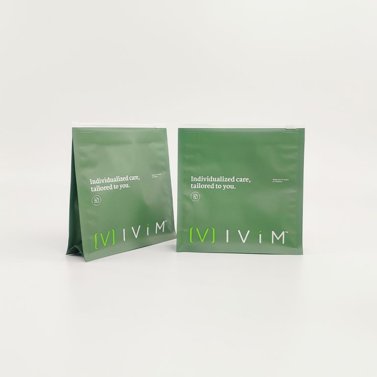 Custom logo High Barrier Food zip lock Flat Bottom plastic Packaging Bag 5