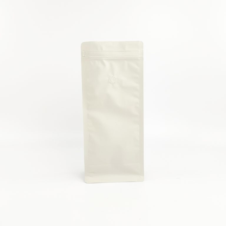 Custom logo One Way Valve Coffee Beans zipper Flat Bottom Plastic Bag 2