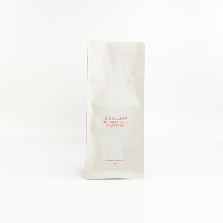 Custom logo One Way Valve Coffee Beans zipper Flat Bottom Plastic Bag 3