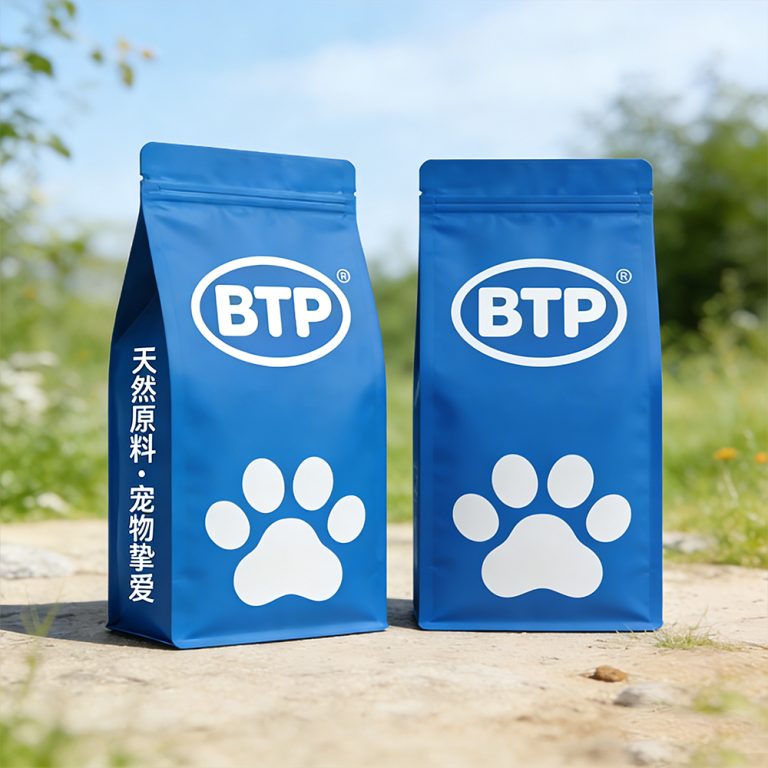 Custom logo Pet cat Dog Snack Food Zip lock Flat Bottom Bag 6