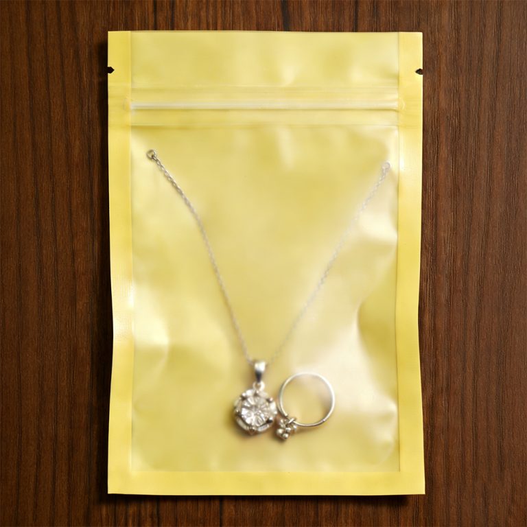 Custom logo Resealable Zip lock Jewelry Three side sealed Plastic Packaging Bag 1