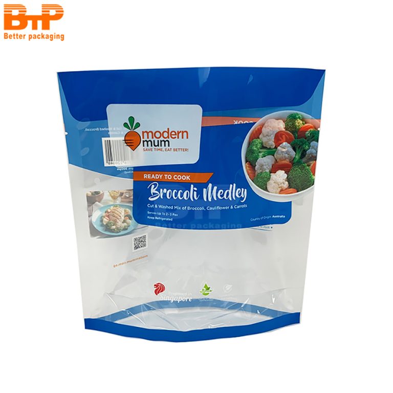 Eco Friendly Recyclable Stand Up Pouch with Zipper for Fresh Fruits and Vegetables Packaging 5