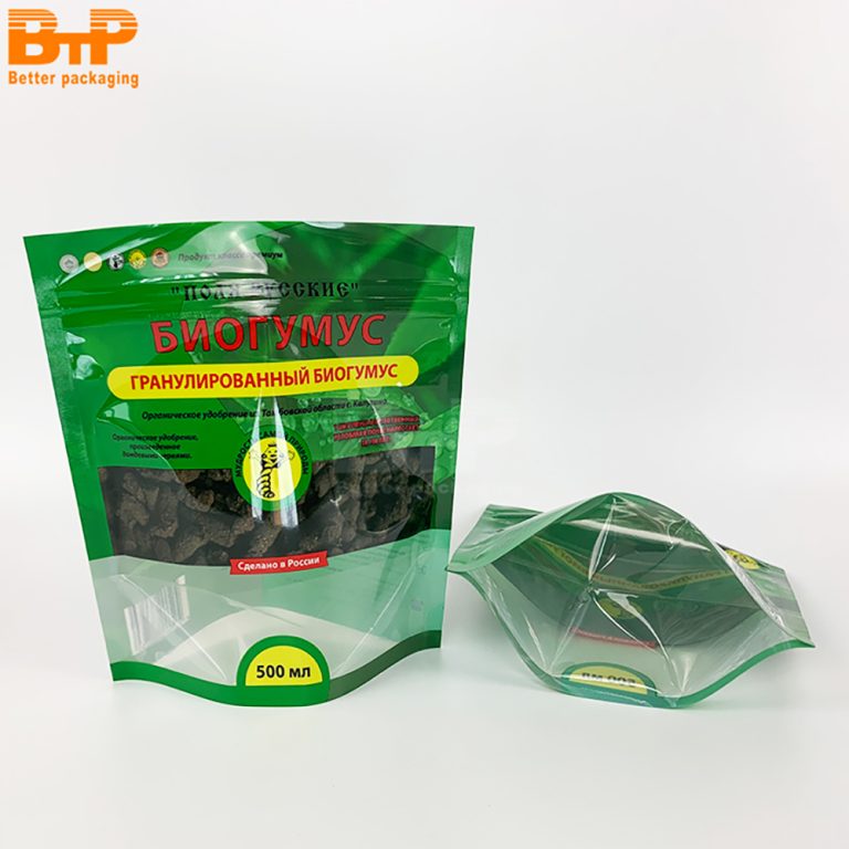 Agricultural Fertilizer Supplies Stand up Zipper Pouch Custom Printed Window Design 2