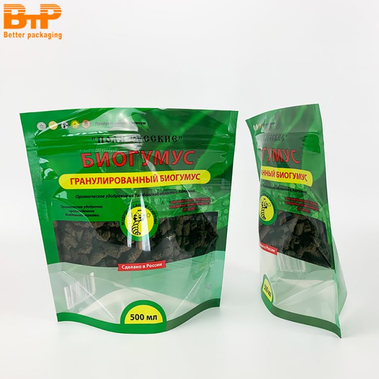 Agricultural Fertilizer Supplies Stand up Zipper Pouch Custom Printed Window Design 3