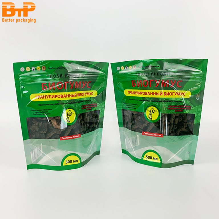 Agricultural Fertilizer Supplies Stand up Zipper Pouch Custom Printed Window Design 5