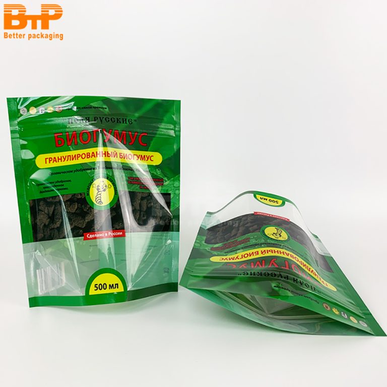 Agricultural Fertilizer Supplies Stand up Zipper Pouch Custom Printed Window Design 6