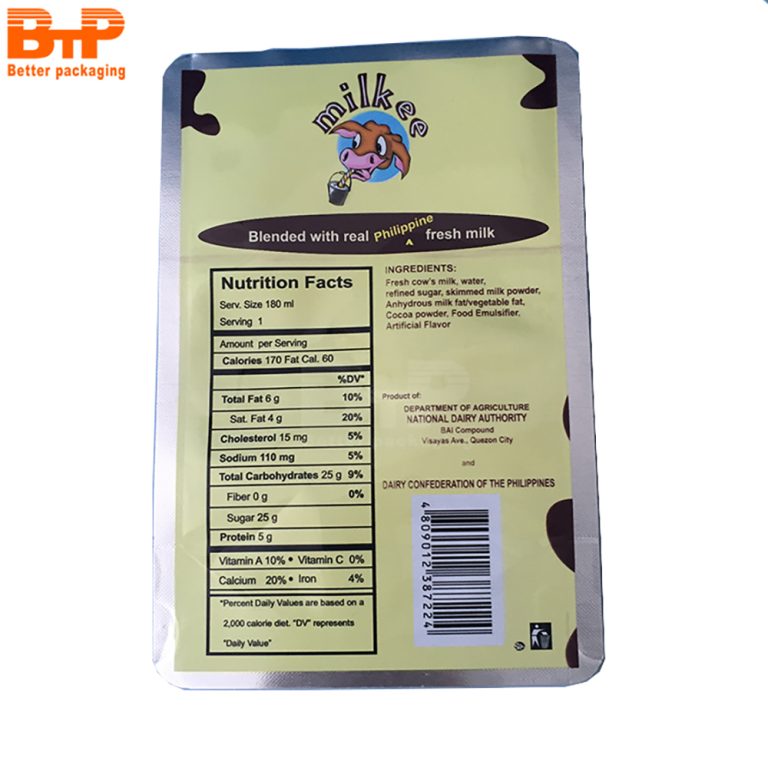 Custom Print Food Milk Powder Bag Stand up Pouch Packaging Bag 4