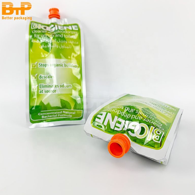 Custom Print Green environmental protection recyclable chemical fertilizer pesticide industry Spout pouch 3