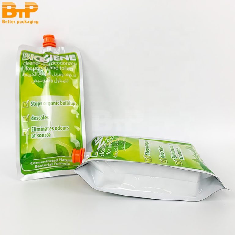 Custom Print Green environmental protection recyclable chemical fertilizer pesticide industry Spout pouch 2