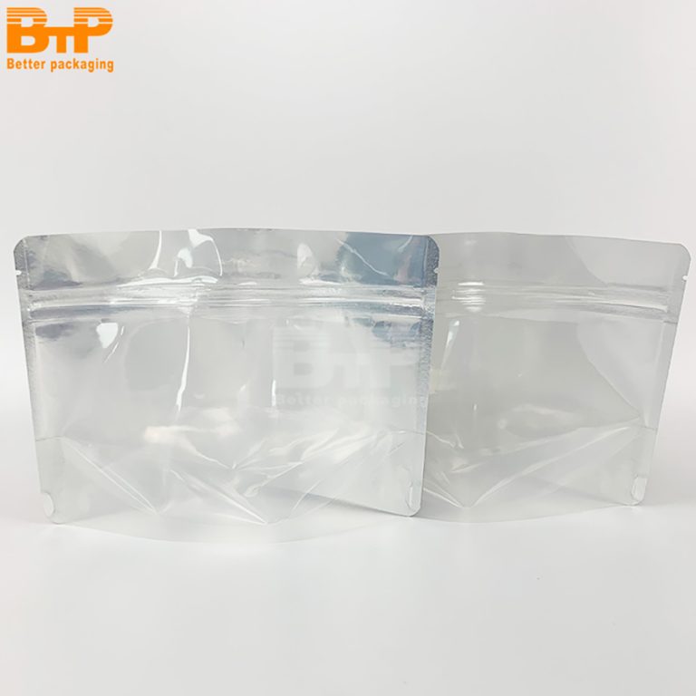 Custom logo Kraft Paper Window zipper Resealable Stand Up Pouch Durable Eco Friendly For Product Packaging6