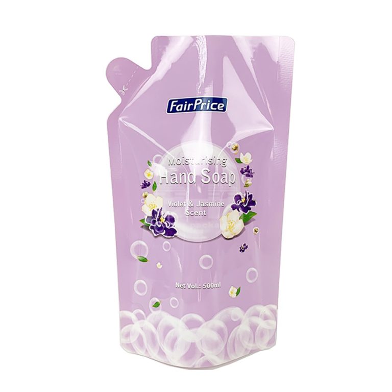 Custom Printed Plastic Laundry Detergent Packaging Liquid Special shaped Stand up Pouch 3