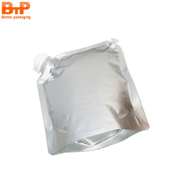Aluminum Foil Custom Printed Juice Bag Doypack Sauce Food Packaging Spout Pouch 4