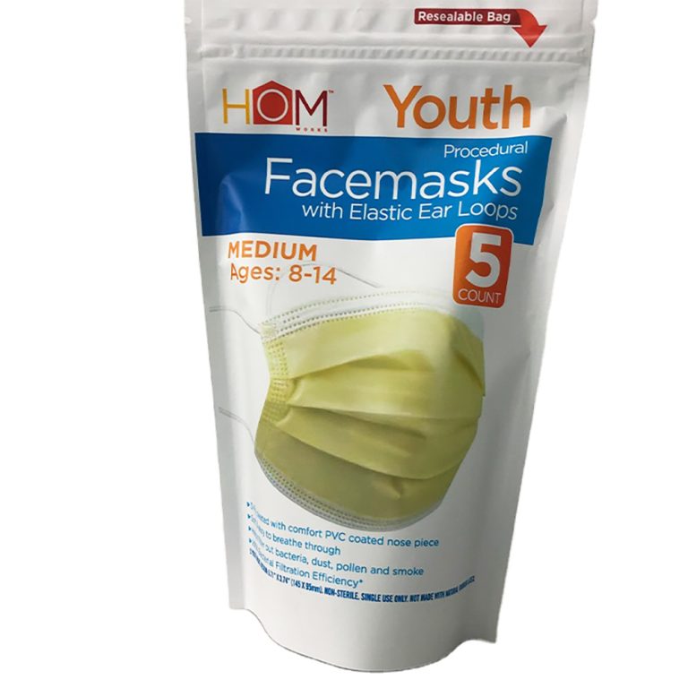 Moisture Proof Proof Smell Custom Printed Mask Protective Stand up Zipper Pouch 1