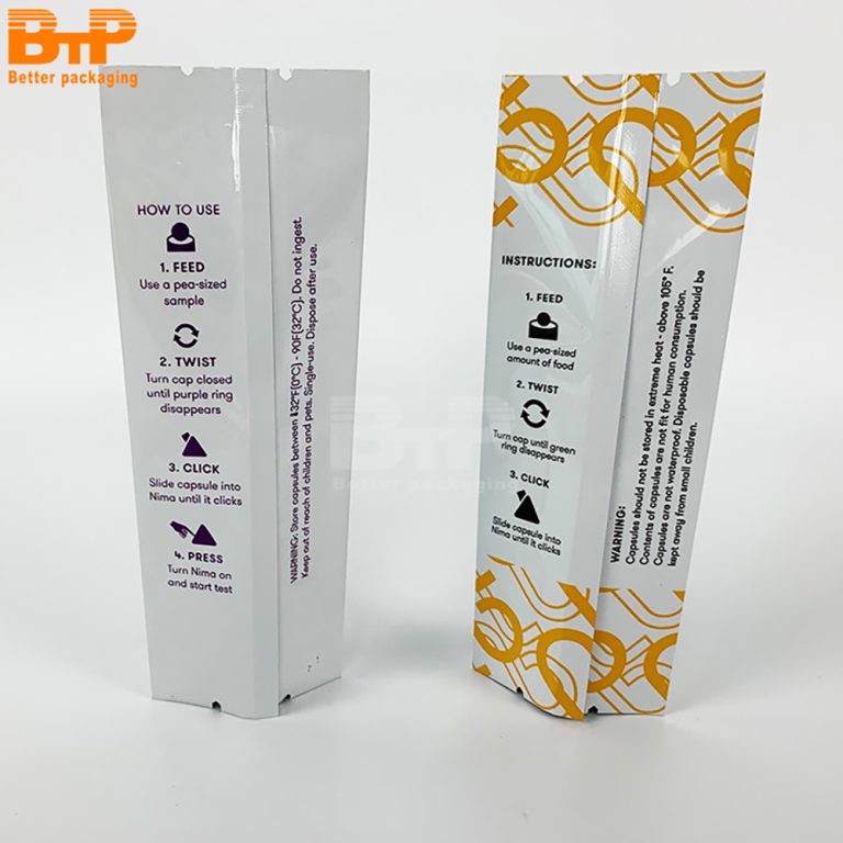 Clear Aluminum Foil Back Sealed Pouch Cookies Dried Fruits Snacks 4