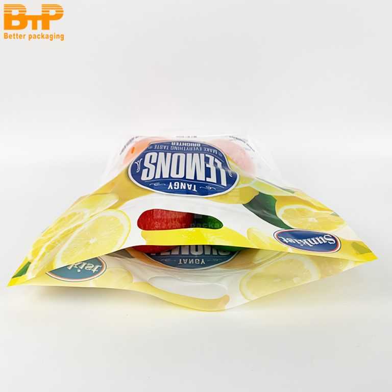 Custom Print Orange orange fruit food perforated  Stand up Pouch zipper packaging bag with hand hole 6