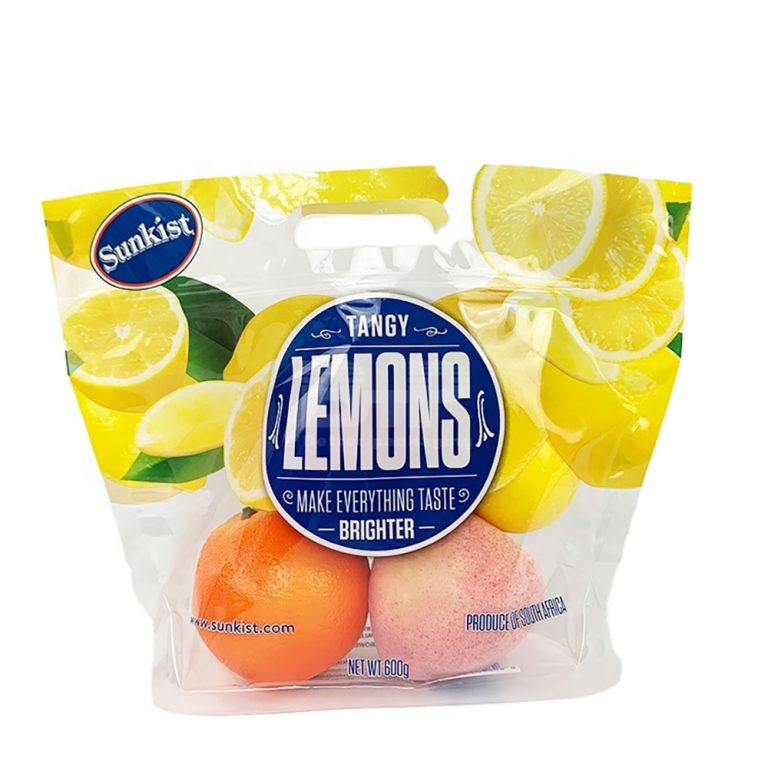 Custom Print Orange orange fruit food perforated  Stand up Pouch zipper packaging bag with hand hole1