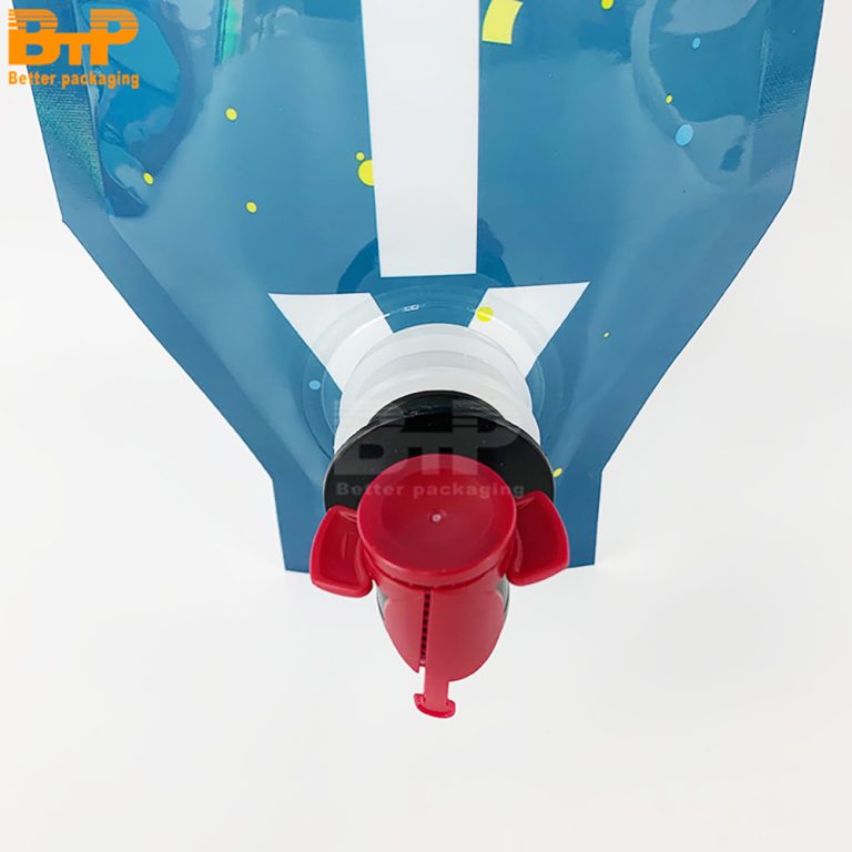 Custom Printed Party Themed Portable Pouch With Handle And Spout For Beverages Pet Food Bag in box5